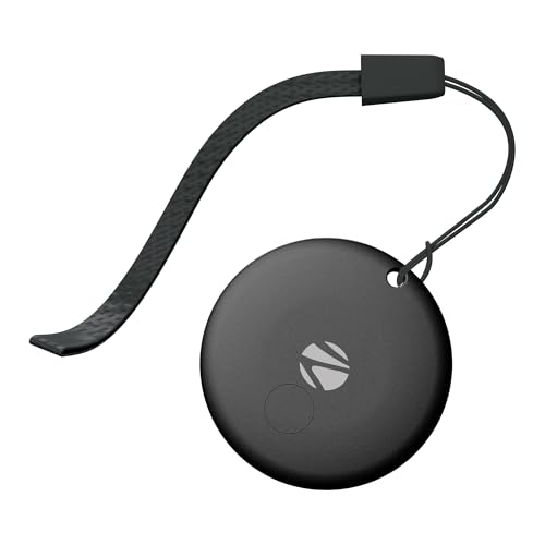 Image of Zebronics Smart Finder Tag (Android Only), Google Find Hub Compatible, Ring to Find, Lost Mode & Real Time Item Tracking, Quick Setup, 1 Year Battery Backup, Lanyard Included (Loshall Tag, Black)