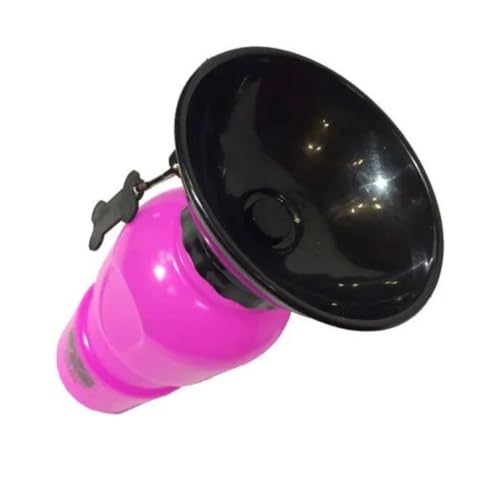 Bebedouro Garrafinha 500ml de Água Portátil Pet para Passeio de Cachorro e Gato (ROSA, 500 ML)