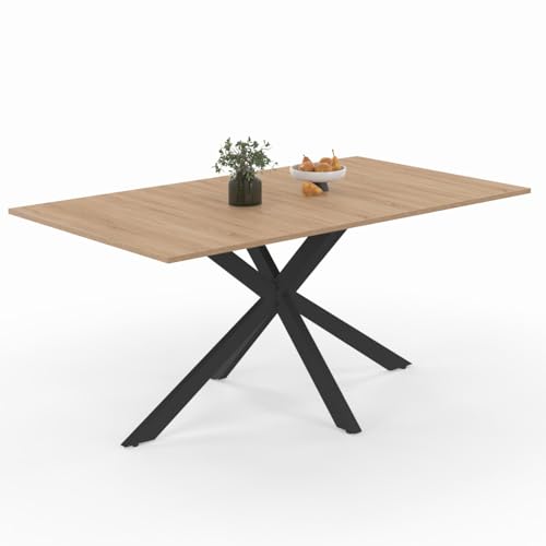 Table à manger extensible Alix 6-10 pl. loft IDMarket