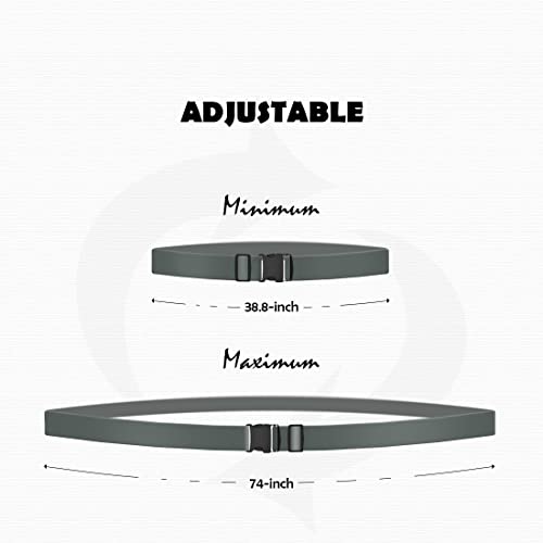 Image of 2pcs 74″x2″Luggage Straps for Suitcases,Adjustable Suitcase Straps and Heavy Duty Strap Buckle Packing Straps Travel Accessories,Gray