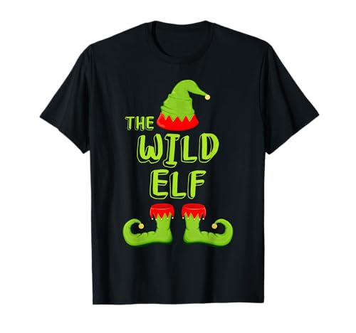 The Wild Elf - Camiseta de elfo navideño a juego Camiseta