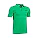 Under Armour Boys' Match Play Polo Shirt, Vapor Green/Academy, Youth Large