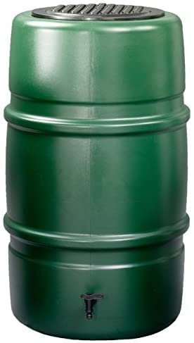 Harcostar 227L Rain Water Butt Set with Tap, Lid, Stand & Diverter