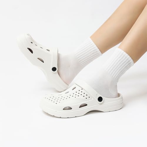 Image of SOSOWHLTE Men's Women's Arch Support Clogs,Unisex Garden Shoes Comfortable Slip-on Outdoor Sandals Slippers for Beach Casual