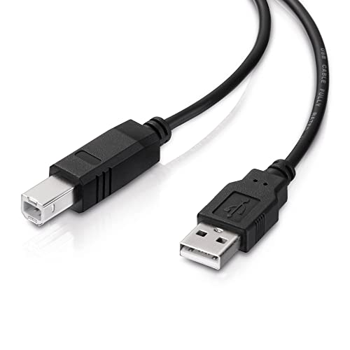conecto USB 2.0 Cable/Printer Cable, USB A Male to USB B Male, 480 Mbit/s, Black, 3.00 m, 3.00m