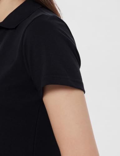 Image of Amazon Brand - Symbol Women Casual Polo T-Shirt | V-Neck | Regular Fit | Short Sleeve