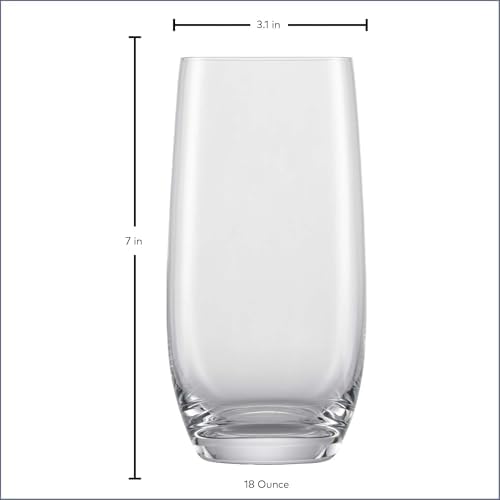 Schott Zwiesel Tritan Crystal Glass Banquet Barware Collection Long Drink/Iced Beverage Cocktail Glass, 18.2-Ounce, Set of 6