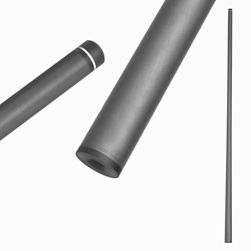 DAVID LOMAN Cue Shaft Carbon Fiber Black Bakelite Ferrule Pool Cue Stick Billiards Snooker Play Break Taco Billar Pool Shaft (5/16 * 18-Flat, 12.5mm)