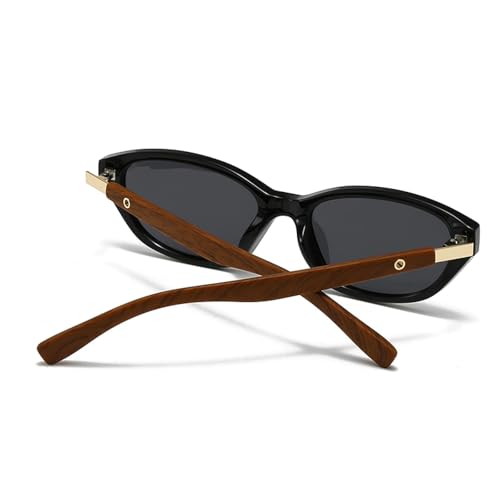 Lunettes de soleil à monture ronde café légères et élégantes