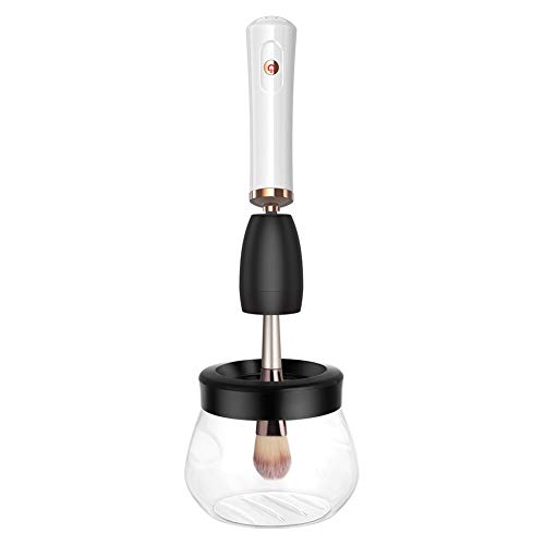 Hankyky Premium Máquina limpiadora y secadora de brochas de maquillaje eléctrica, Limpiador de brochas de maquillaje automático súper rápido de silicona multifunción con carga tipo C Cover