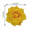 GrainBuds Fake Flower Heads for Craft,3.8" Yellow Rose Heads Artificial Flowers,36 Pcs Silk Rose Heads Bulk, Satin Rose Heads for DIY Flower Wall, Wedding Decoration (Yellow, 3.8) #1