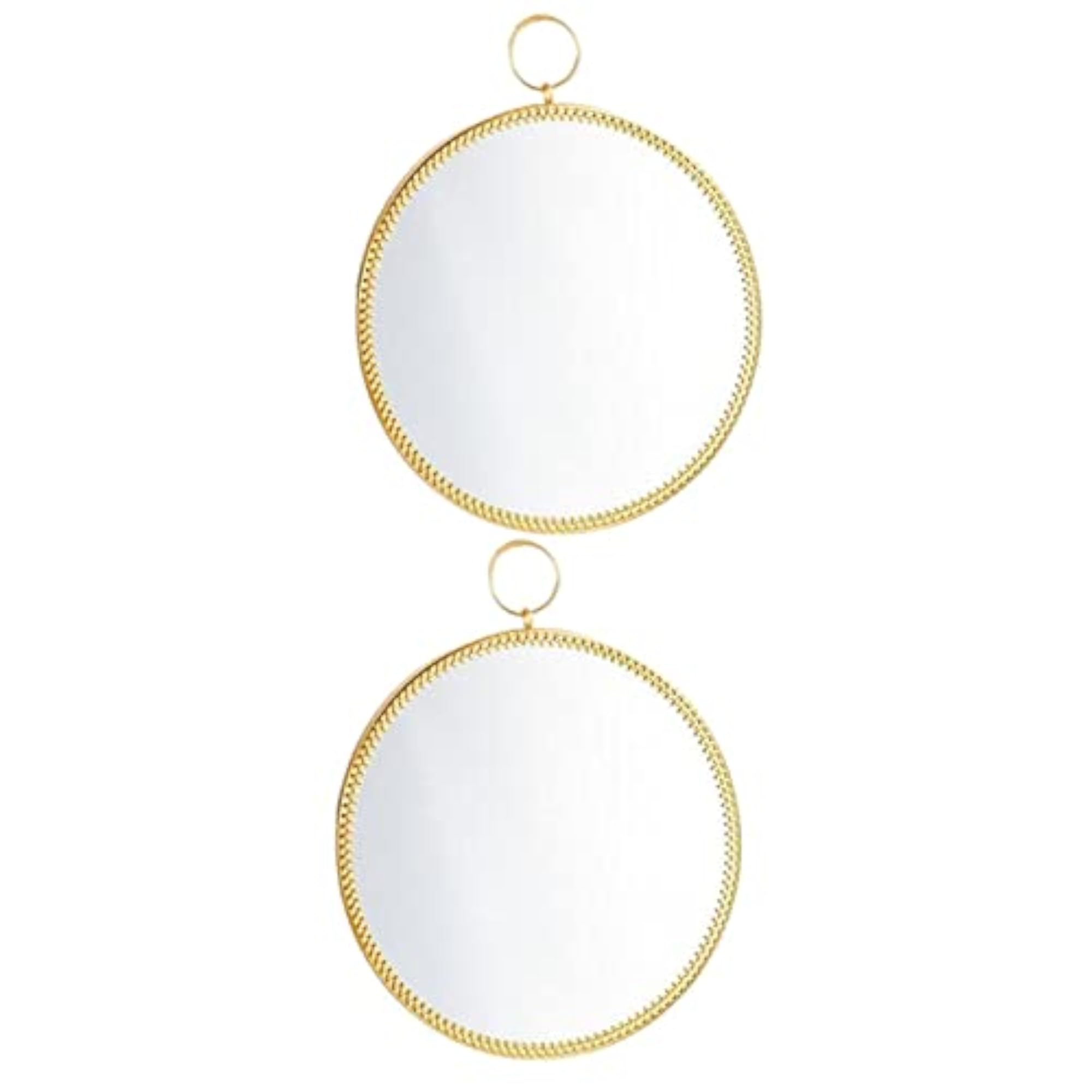2pcs Round Mirror Makeup Vanity Dressing Mirror Set