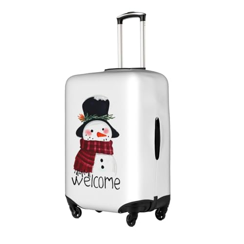 Travel Luggage Cover Merry Christmas Cute Snowman Fashion Washable Baggage Suitcase Protector Fit For Luggage Small2