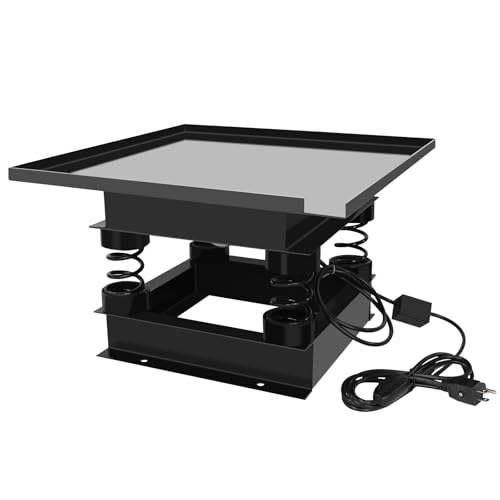 19.7x19.7 inch Concrete Vibration Table 110V 150W Cast Steel Vibrating Table Increasing Concrete Compactness Vibrating Test Bench for Concrete Plaster Gypsum Resin Mixing