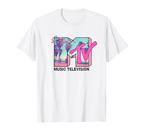MTV Logo Spring Break Palm Trees Sunset T-Shirt