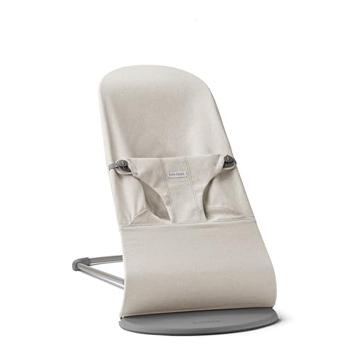 BabyBjörn Bouncer Bliss, tejido mélange, beige claro