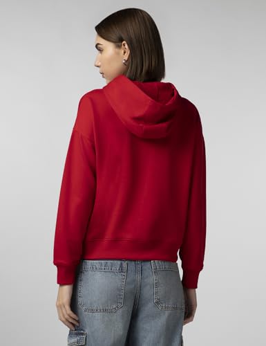 Image of FYLTR Women's Casual Hoodie with Stripe Tape - Rib Hem & Cuff | Drop Shoulder | Sweatshirts for Women | Winter Hoodie for Women