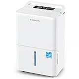Kesnos 2,500 Sq. Ft. Energy Star 2025 Dehumidifier for Home & Basement, Ideal for Bedroom with Ultra Quiet 36 dB, 0.39-Gallon Water Tank with Drain Hose, 4 Pre-Set Modes, Auto Defrost, Timer