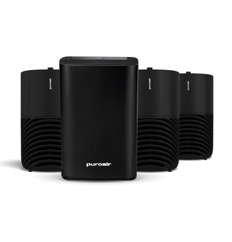 Image of PuroAir Whole Home Bundle 400 and Three 130i HEPA Air Purifiers - Covers Up To 3,800 Sq Ft - Filters Up To 99.9% of Pollutants, Smoke, Pollen, Dust - Quiet HEPA Air Filter
