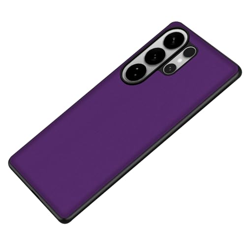Protection Samsung S26 Ultra premium, étui fin en cuir végétalien orange élégant