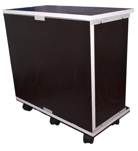 DrajTek Wooden Inverter Battery Trolley Cabinet with Battery Tray | Battery Box | Wooden Invertor Trolley, ups Box for Home and Office | 6 Wheels... - Image 2