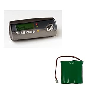 Batteria per Telepass Compatibile con modello Ricaricabile 6V 1400mA Litio Realizzata con Batterie Pana cr123 BR-ACF2R