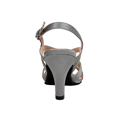 Floral Charlotte Women's Wide Width Criss-Cross Strappy Dress Slingback Sandals4