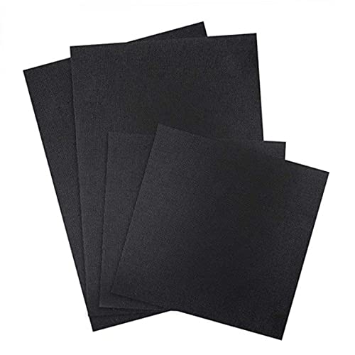 HOMSFOU 4pcs Cross Stitch Fabric Embroidery Cloth White Black for DIY Needlework Projects for Crafts and Creative Embroidery Use