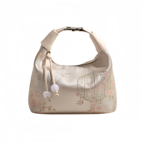 Image of Crescent Crossbody Shoulder Bag, Tote Handbag for Women, Sling Hobo Purse with Chain Strap