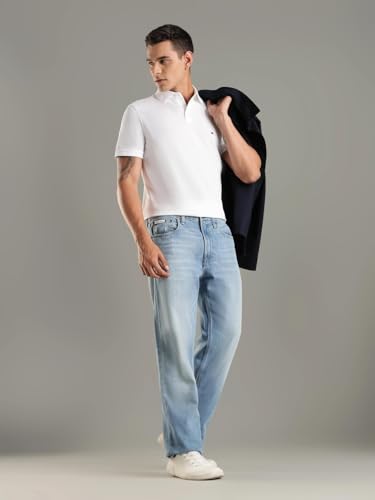 Image of Solid Regular fit Cotton Polo t-Shirt