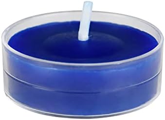 Zest Candle 50-Piece Tealight Candles, Blue