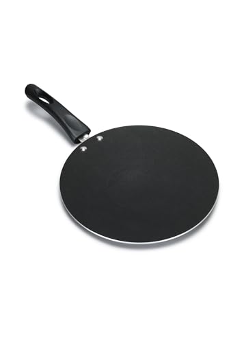 Image of Non-Stick Concave Tawa 23 cm 3mm Thick Heavy Base Induction & Gas Compatible Multi-Purpose Flat Pan for Roti, Chapati,Paratha, Dosa, Uttapam