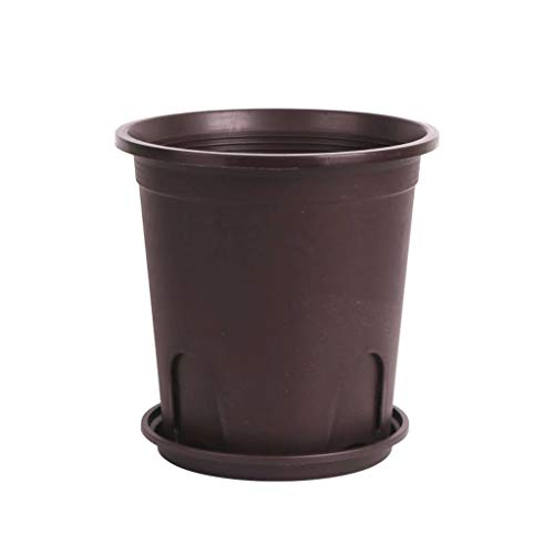 Macetas / Macetas Creativas de Plástico Grueso Macetas Grandes Macetas Hogar Resina Grande Pensamiento Verde Orquídea Macetas Plantas de Interior Paquete de 5 (Tamaño 4) (Verde 2)