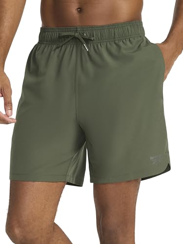 [Reebok] ハーフパンツ Launch Woven 7” Short メンズ グリットグリーン X-Large