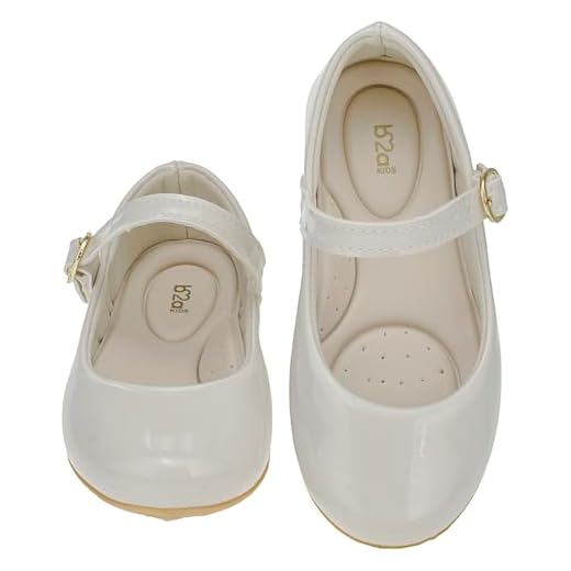Genérico, Sapatilha Infantil Feminina Boneca Social B2A kidsTradicional Básica Verniz Cor:Off white;Tamanho:25