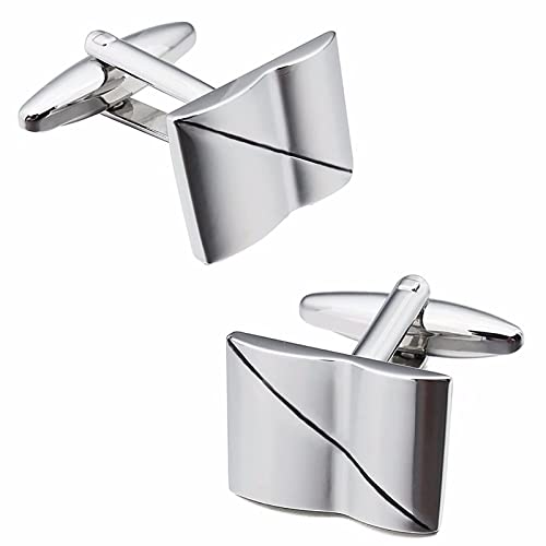 Manchetknopen, Trendy Vierkante Heren voor Franse Shirt Jurk Accessoires Beste Cadeau voor Bruiloft Zakelijke, Klassieke Manchetknopen