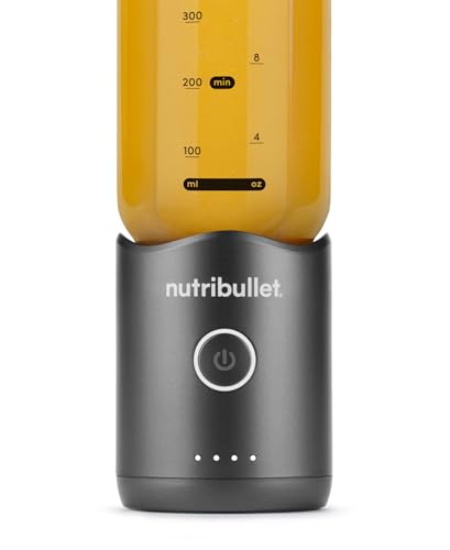 nutribullet Flex 590ml - tragbarer Smoothie-Mixer mit Trinkdeckel, zerkleinert Eis und gefrorene Früchte, USB-C, Trageschlaufe, BPA-freier Becher, leicht zu reinigen, Stahlgrau (NBP013GM) – Bild 5