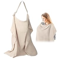 Stilltuch für Unterwegs, Musselin-Stillbezug für Babys, Stillschal 65 * 100cm, Stillbezug mit Festem Reifen für Mutter Stillschürze, Breastfeeding Cover, Nursing Cover