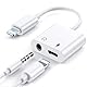 2 in 1 iPhone Kopfhörer Adapter und Laden,【MFi Zertifiziert】 Lightning auf 3,5mm Klinke Adapter iPhone Aux Adapter Schnellladung Ladegerät,Aux Audio Splitter Konverter für iPhone 14/13/12/11/X/XS/XR/8
