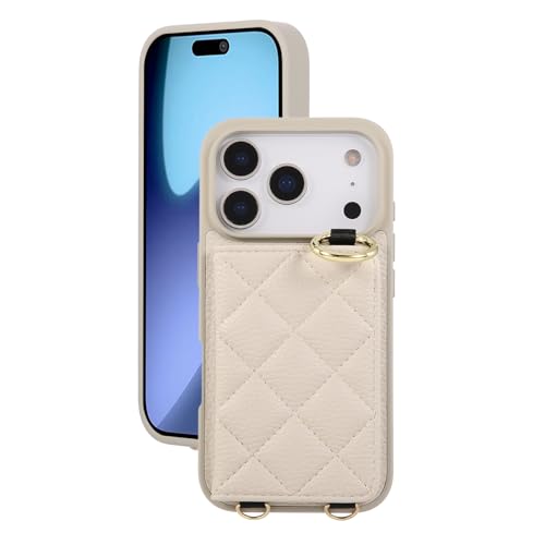 Coque iPhone 17 Pro Max anti-choc fine avec dragonne et clapet magnétique