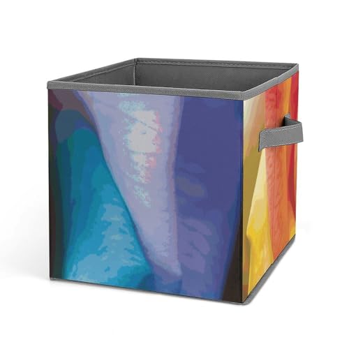 Cubes de rangement pliables solution pour linge et jouets éparpillés au sol
