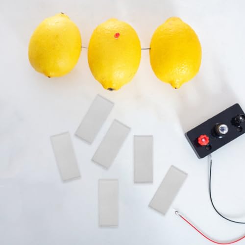 Joinpaya 10er Set -Anodenplatten 5x2cm, Rein- Elektroden für Galvanisierung & Elektroplattieren, Zinkstreifen für Fruchtbatterie-Experimente & Chemieunterricht, 10 Stück
