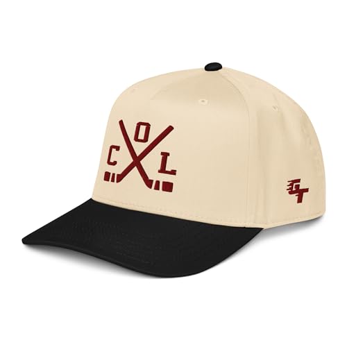 Colorado Hockey Sticks Classic COL Snapback Cap Baseball Hat Black/Natural