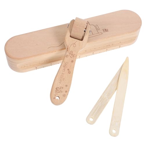Lurrose 4piezas Badajo De Sastre De Haya Rodillo De Costura Aplanador De Herramientas De Prensado Accesorios Para Prensas