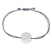Produktbild Selfmade Jewelry Armband Damen Silber Mandala Lebensblume Boho Style handmade Inkl. Geschenk-Verpackung (Silber - Grau)