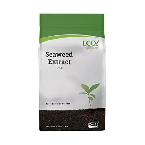 ECOgardener Seaweed Extract Soil Amendment, Water-Soluble, Powdered Organic Soil Conditioner Cover