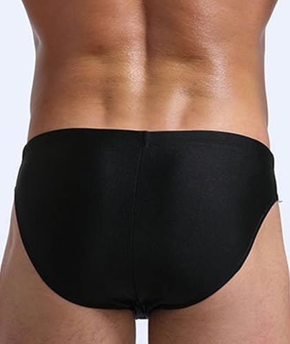 Men's Swim Briefs Adjustable Drawstring Low Rise Quick Dry Vintage Retro Solid Sport Swimsuit Sexy Bikini Swimwear4