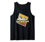Photo Gallery design delle montagne vintage del parco nazionale di yellowstone canotta Photo Gallery design delle montagne vintage del parco nazionale di yellowstone canotta