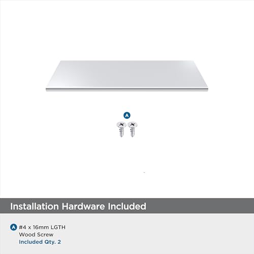 Image of Amerock | Cabinet Pull | Polished Chrome | 3 inch (76 mm) Center to Center | Edge Pull | 1 Pack | Drawer Pull | Drawer Handle | Cabinet Hardware