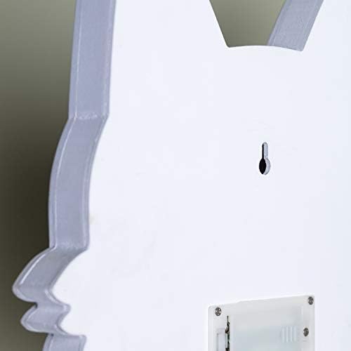 Lights4fun Fox Wall Light Battery Operated Night Light 10 Warm White LED Timer Woodland Theme Children's Bedroom Decoration